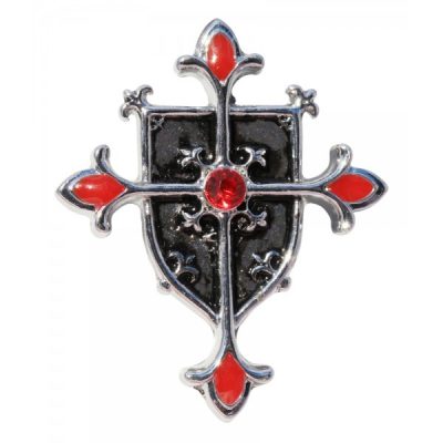 Colgante Cruz Templaria  y Escudo
