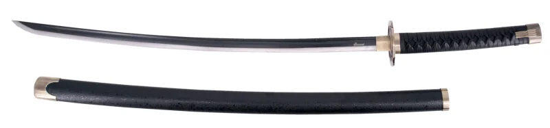 Katana S2029 Katana de Elden Ring, réplica no oficial, de 102,5 cm hoja de acero acabada en negro con el corte en satinado, con vaina negra con detalles metálicos y mango encordado de polipiel negra. Ref. S2030 - Imagen 3