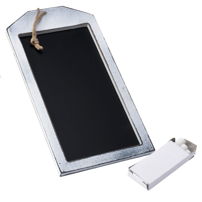Pizarra rectangular grande 36cm.con cordel tiza incluida