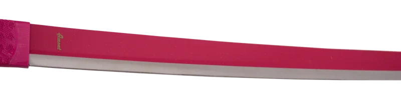 Katana S0255 de Demon Slayer empuñada por Kanao Tsuyuri de 101 cm hoja de acero acabada en rosa con el filo en satinado, mango con encordado blanco y con piel de imitación de raya color rosa con funda negra y detalles plateados. Ref. S0255 - Imagen 5