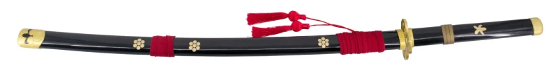 Katana S5005BK Katana Enma de Zoro de One Piece réplica no oficial de 103,5 cm hoja de acero acabado en negro con detalles en rojo y el corte en satinado, mango negro con detalles en dorado. Ref. S5005BK - Imagen 2
