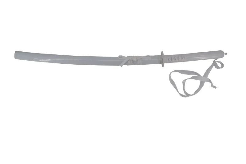 Katana S5065 Kuchiki Rukia de Bleach réplica no oficial de 104 cm hoja de acero bambú, vaina blanca, mango encordado blanco. Ref. S5065 - Imagen 2