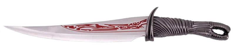 Daga S0325 de Drax de Guardianes de la Galaxia, réplica no oficial, de 48 cm set de dos dagas con dagas con fundam la daga está terminada en níquel con hoja satinada con grabación en rojo. Ref. S0325 - Imagen 3