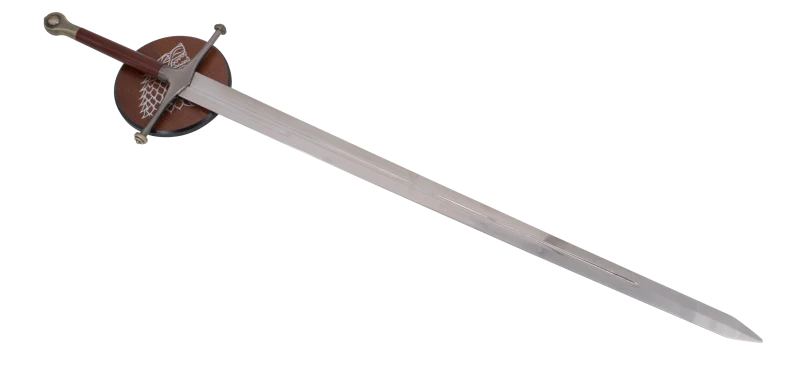 Espada 10007 de Ned Stark replica No oficial con un tamaño total de 129 cm, hoja de acero, con soporte. Ref.10007 - Imagen 2