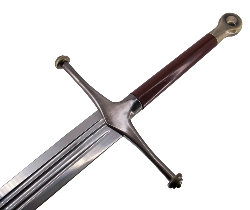 Espada 10007 de Ned Stark replica No oficial con un tamaño total de 129 cm, hoja de acero, con soporte. Ref.10007