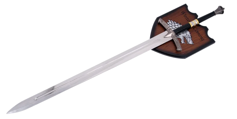 Espada 15565N Modelo de Ice de Ned Stark, Modelo No oficial, con un tamaño total 103cm, hoja de acero. Con soporte. Ref. 15565N