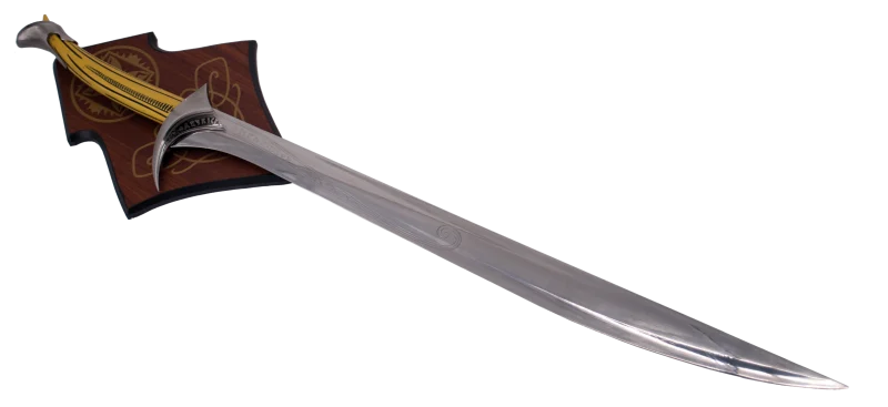 Espada 16113-98 modelo  Orcist de Thorin, replica No oficial, con un tamaño total de 98 cm, hoja de acero. Con soporte. Ref. 16113-98